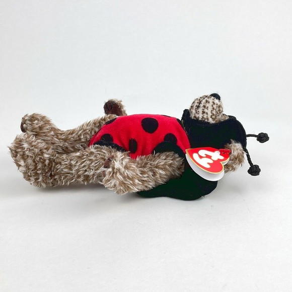 TY Attic Treasures BUGSY the Lady Bug Teddy Bear  8" NWT Stuffed Plush Toy - Picture 5 of 8